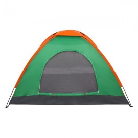 2-Person Waterproof Camping Dome Tent for Outdoor Hiking Survival Orange & Green