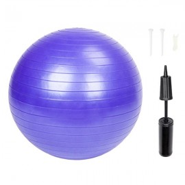 85cm 1600g Gym/Household Explosion-proof Thicken Yoga Ball Smooth Surface Purple