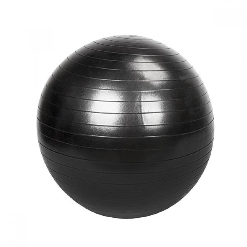 85cm 1600g Gym/Household Explosion-proof Thicken Yoga Ball Smooth Surface Black